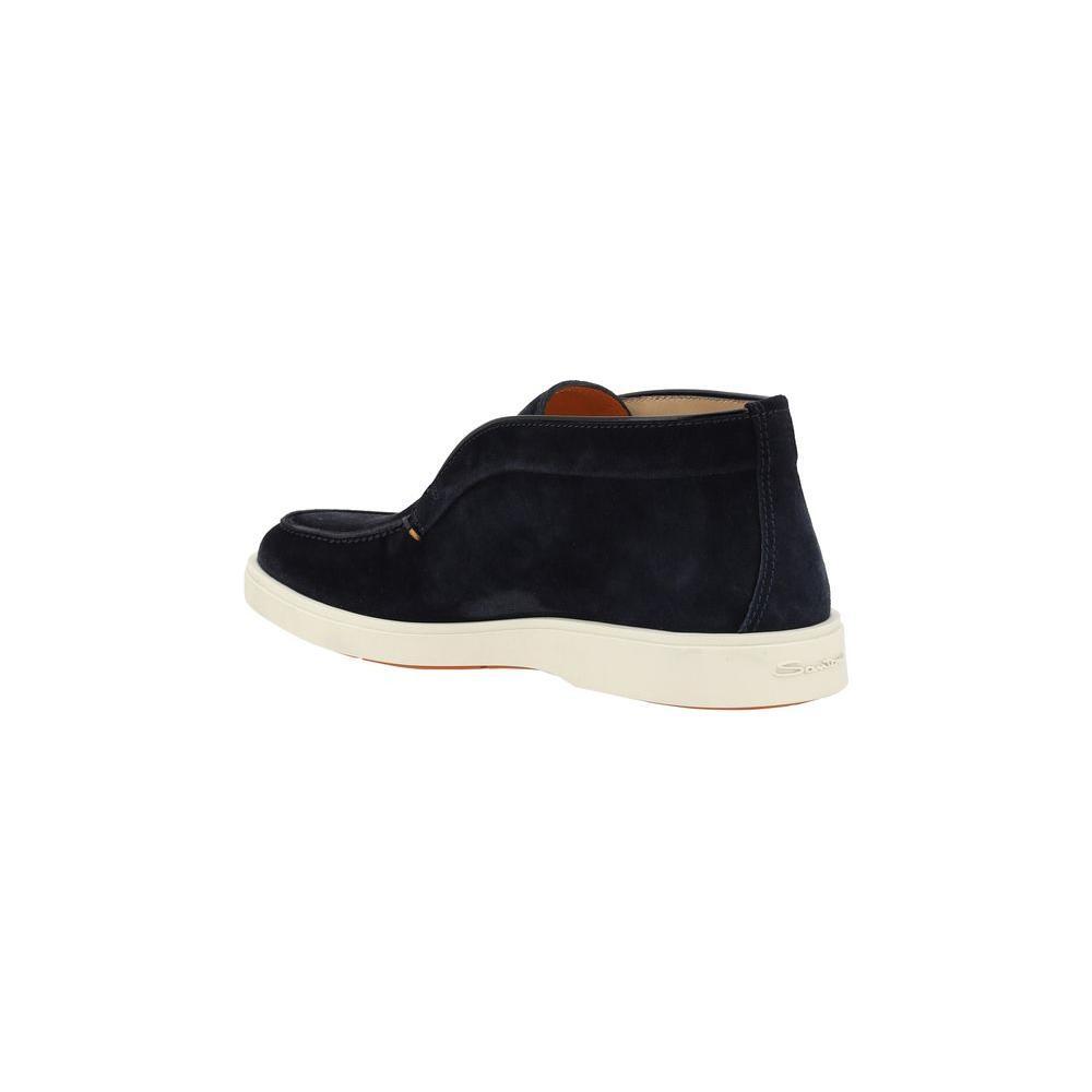 Santoni Suede Loafers SA-MGDT17823TICBGEXU60U60-EU44/US11