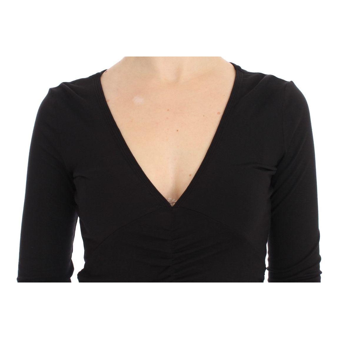 Versace Jeans Black Stretch Longsleeve Sweater Sweater
