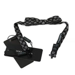 Dolce & Gabbana Black Silk Circles Men Necktie Bow Tie
