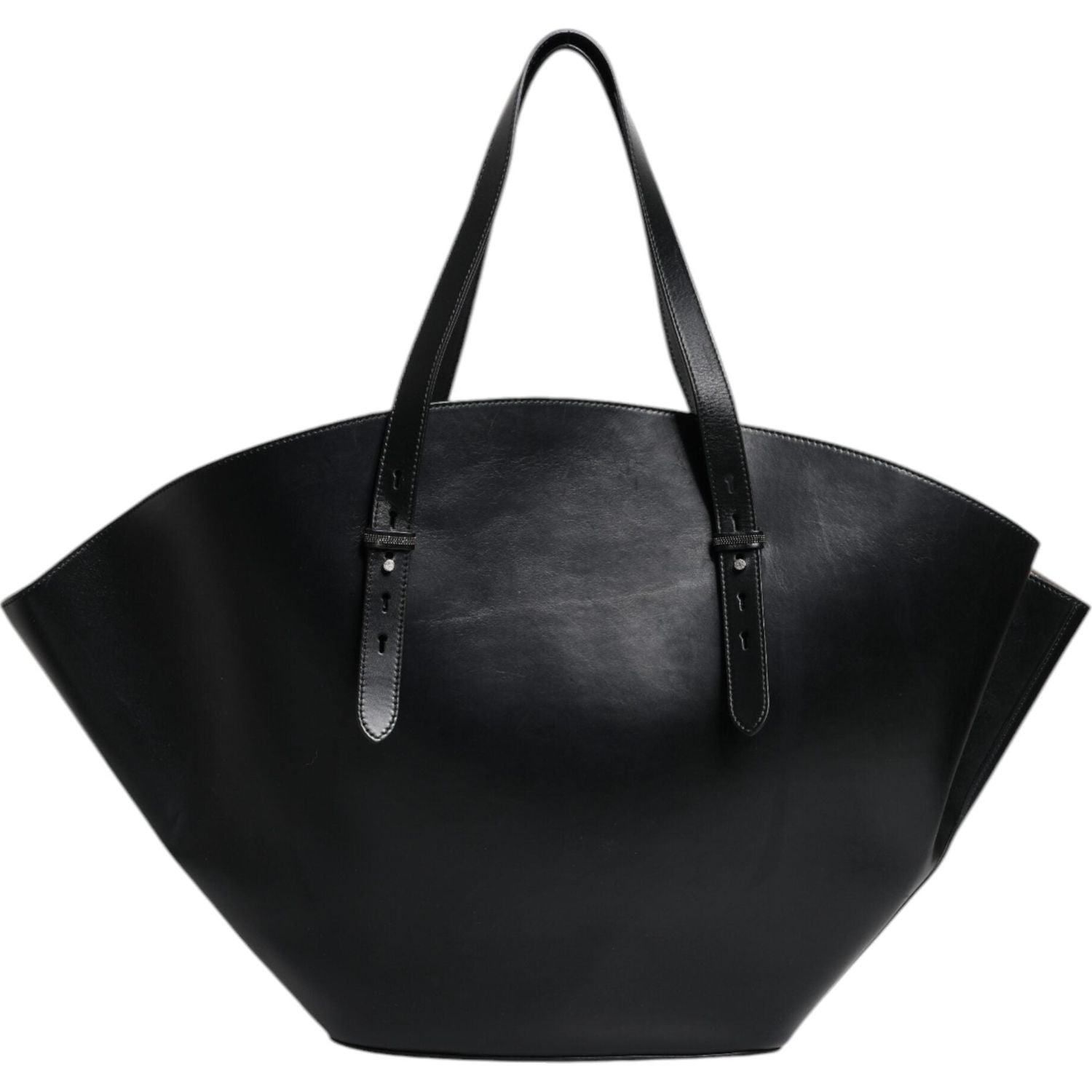 Front view with bag zipped and handles upright.