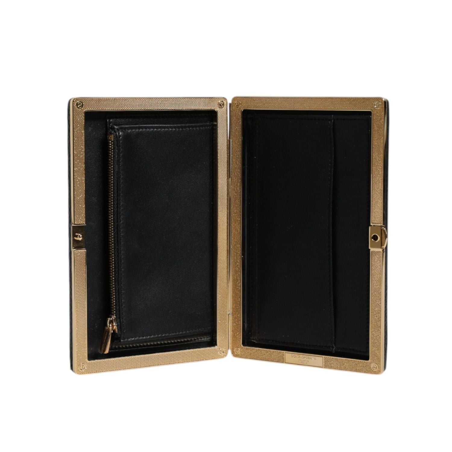 Front view with bag zipped and handles upright.