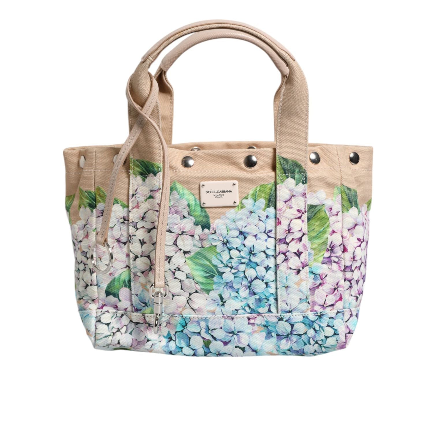 Front view with bag zipped and handles upright.