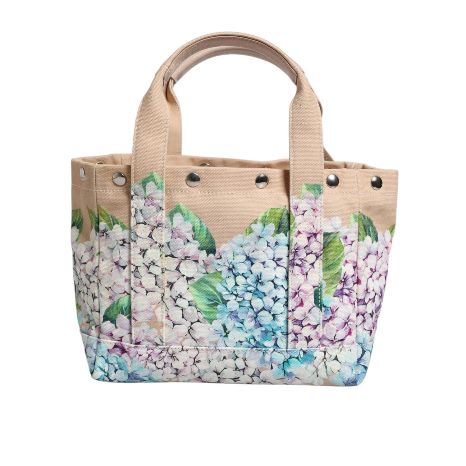 Front view with bag zipped and handles upright.