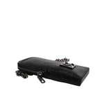 Dolce & Gabbana Black Leather Purse Crossbody Chain Sling Phone Bag