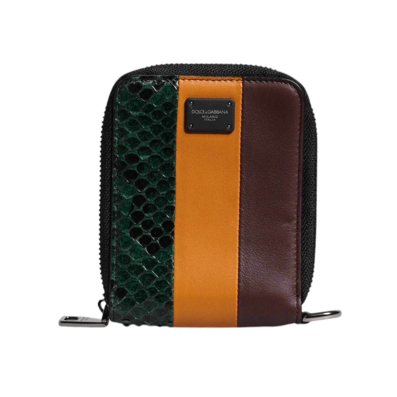 Front view with bag zipped and handles upright.