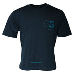 Dolce & Gabbana Blue Logo Crew Neck Short Sleeves T-shirt TSH86758-44