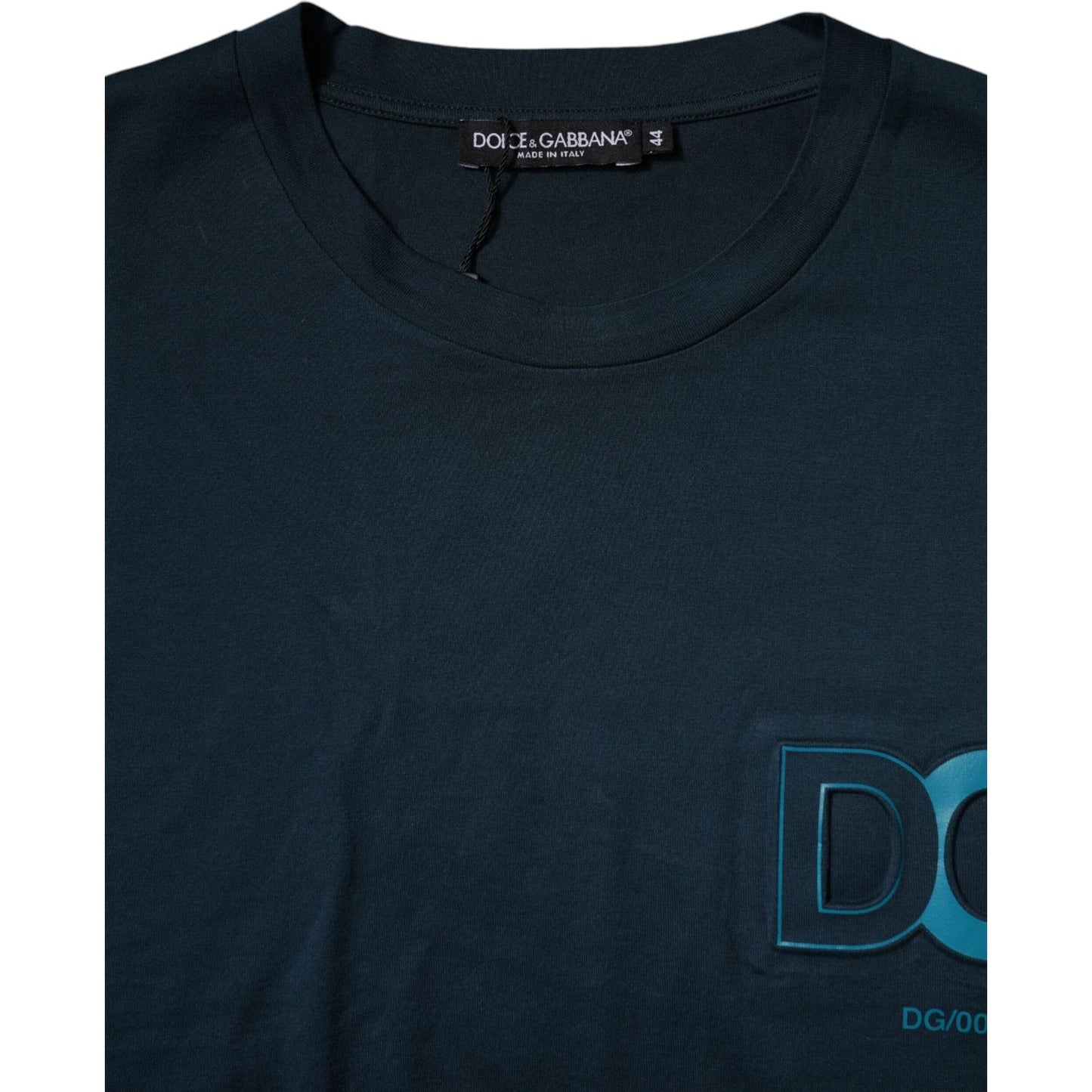 Dolce & Gabbana Blue Logo Crew Neck Short Sleeves T-shirt TSH86758-44
