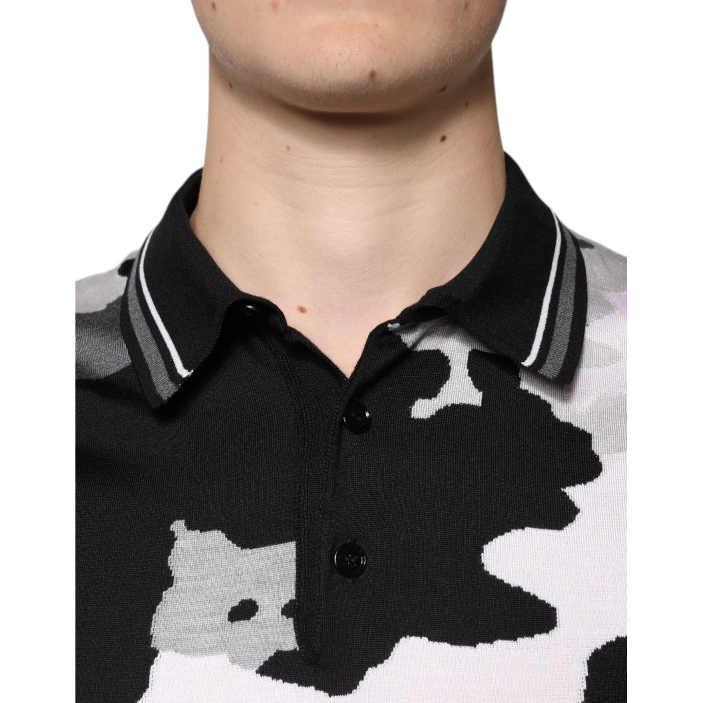 Dolce & Gabbana Multicolor Camouflage Collared Polo T-shirt TSH86941-46