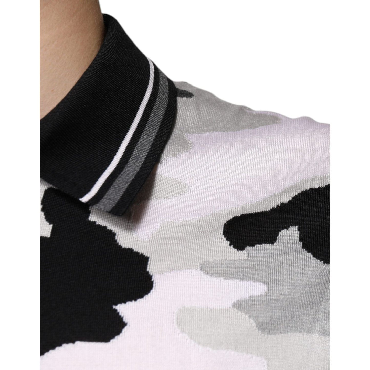 Dolce & Gabbana Multicolor Camouflage Collared Polo T-shirt TSH86941-46