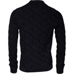 Dolce & Gabbana Black Silk Crew Neck Men Cardigan Sweater TSH87464-48