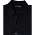 Dolce & Gabbana Black Silk Crew Neck Men Cardigan Sweater TSH87464-48