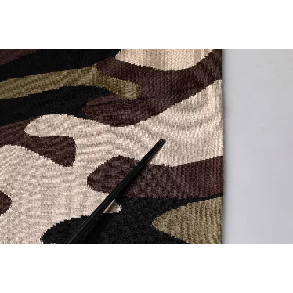 Dolce & Gabbana Multicolor Camouflage Collared Polo T-shirt TSH87707-52