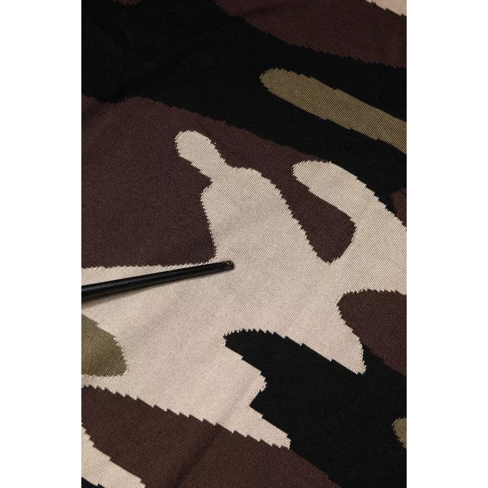 Dolce & Gabbana Multicolor Camouflage Collared Polo T-shirt TSH87707-52
