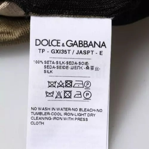 Dolce & Gabbana Multicolor Camouflage Collared Polo T-shirt TSH87707-52