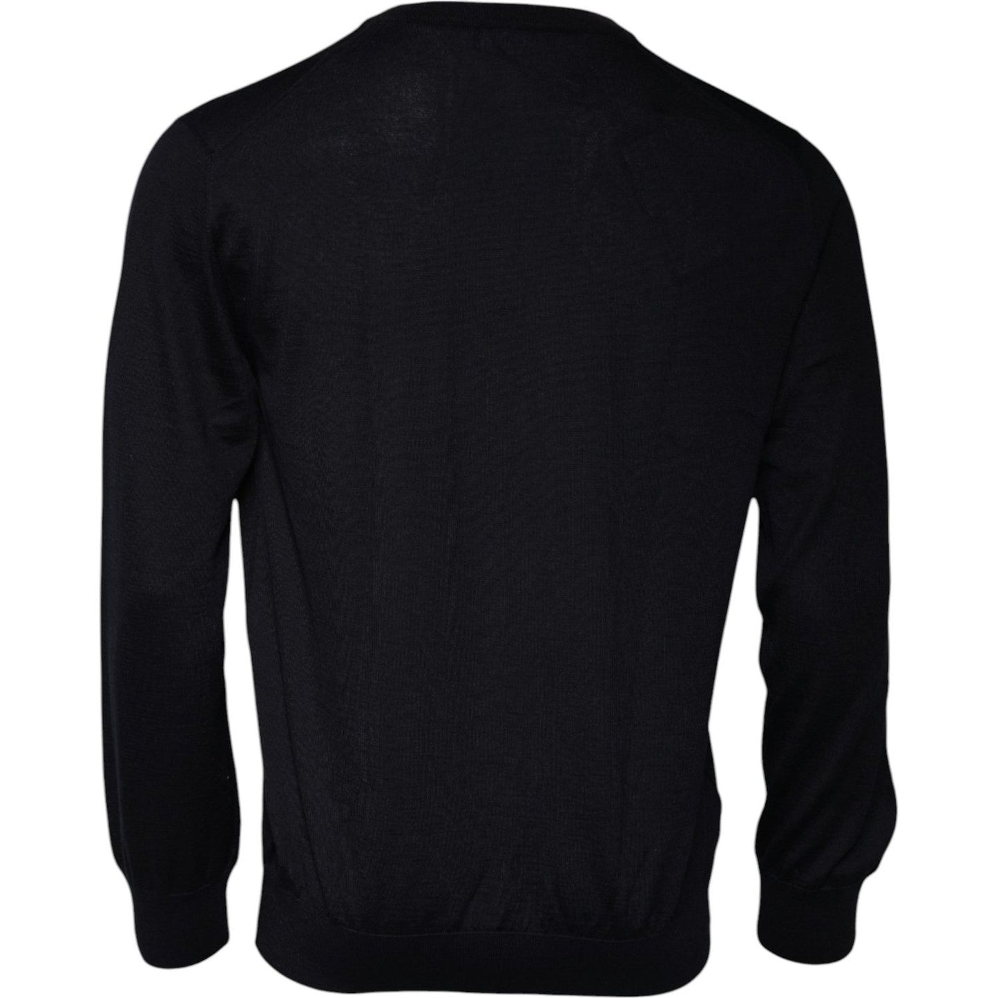 Dolce & Gabbana Blue Cashmere Crew Neck Pullover Sweater TSH87777-54