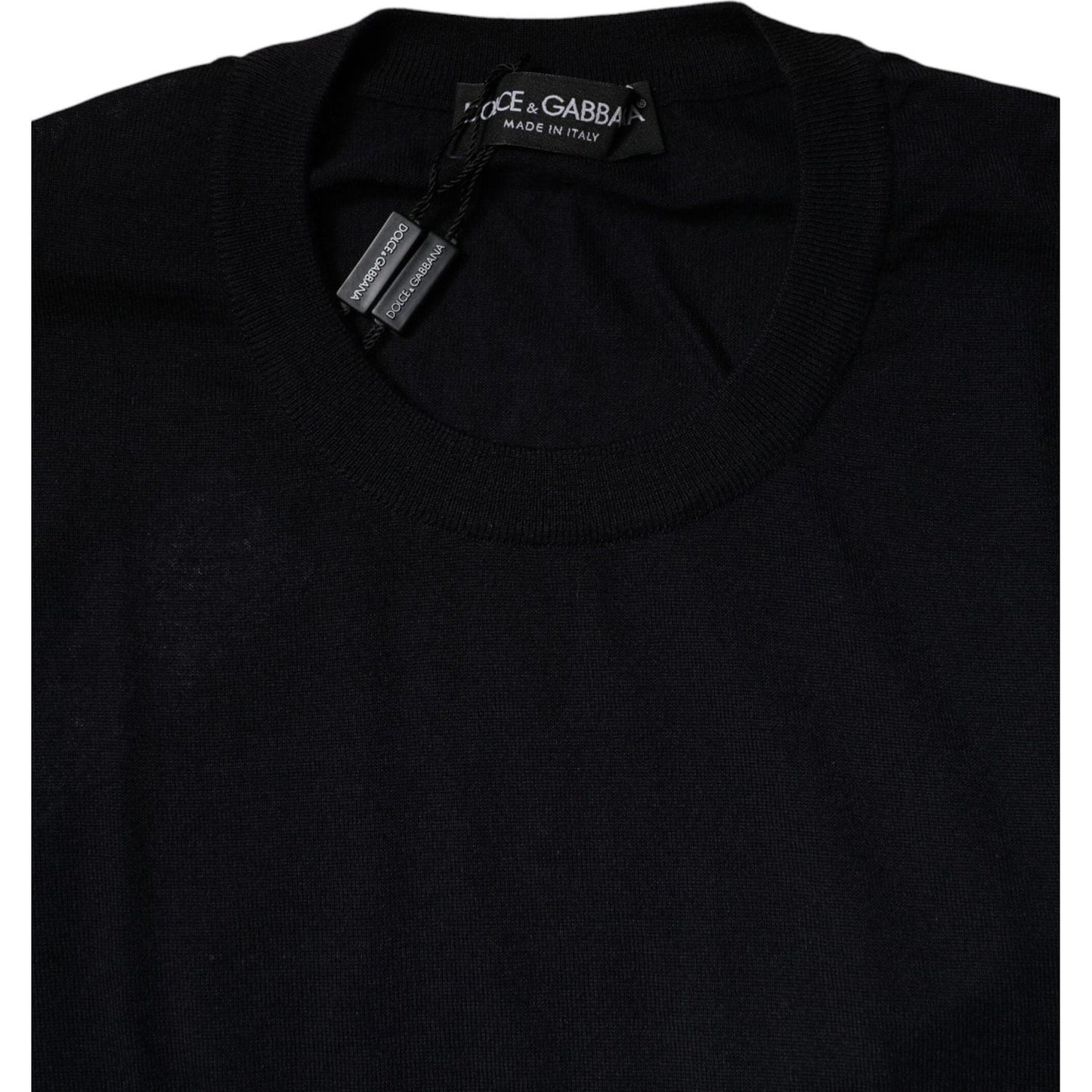 Dolce & Gabbana Blue Cashmere Crew Neck Pullover Sweater TSH87777-54