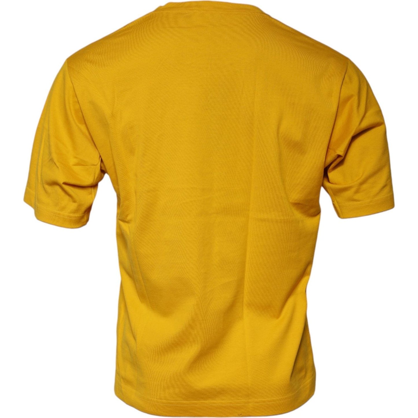Dolce & Gabbana Dark Yellow Logo Crew Neck Short Sleeves T-shirt TSH87797-46