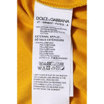 Dolce & Gabbana Dark Yellow Logo Crew Neck Short Sleeves T-shirt TSH87797-46