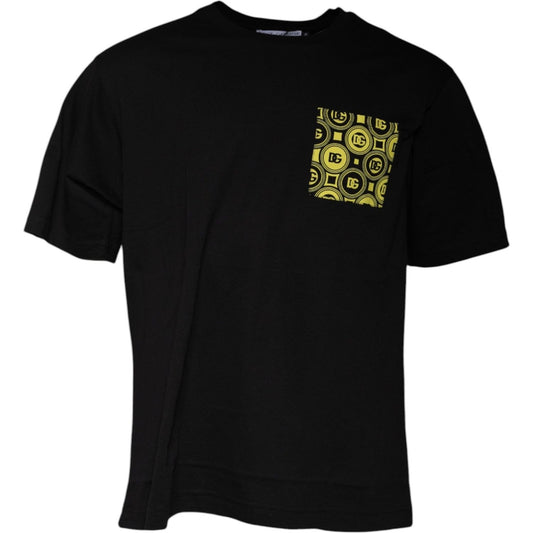 Dolce & Gabbana Black Logo Print Cotton Short Sleeve T-shirt TSH878461-44