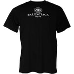 Balenciaga Black Cotton Logo Print Crew Neck Short Sleeves T-shirt TSH878473-xs