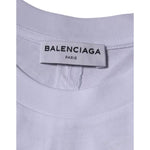 Balenciaga White Logo Cotton Jersey Crew Neck Short Sleeves T-shirt TSH878479-xs