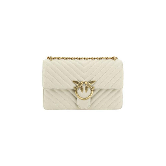 PINKO Love One Classic Shoulder Bag 1728,72470364320,Bags,New with tags,PINKO,Shoulder Bags - Women - Bags,White,Women,Women - Bags PI100941A0GKZ14QBB