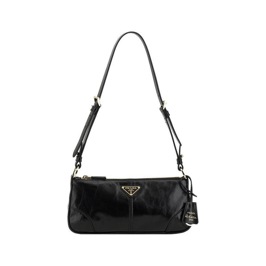 Prada Re-Edition 2002 Shoulder Bag 1728,72470364320,Bags,Black,New with tags,Prada,Shoulder Bags - Women - Bags,Women,Women - Bags PR1BC221VOOM2CYRF0002BB