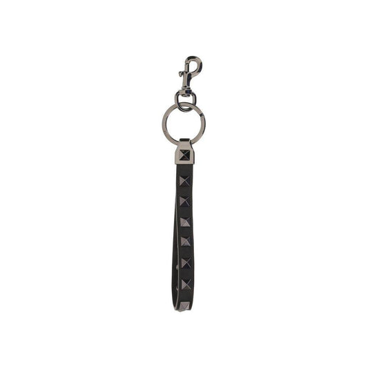 Valentino Garavani Rockstud Key Ring 1728,72470364320,Black,Jewelry,Men,Men - Jewelry,New with tags,Other - Men - Jewelry,Valentino Garavani VA5Y2P0550VH30NOBB