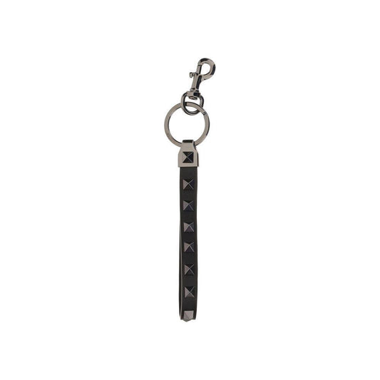 Valentino Garavani Rockstud Key Ring 1728,72470364320,Black,Jewelry,Men,Men - Jewelry,New with tags,Other - Men - Jewelry,Valentino Garavani VA5Y2P0550VH30NOBB