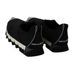 Dolce & Gabbana Black Shark Neoprene Stretch Sneakers Shoes LA6453-35