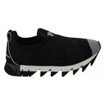 Dolce & Gabbana Black Shark Neoprene Stretch Sneakers Shoes LA6453-35