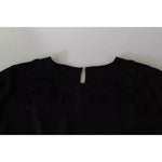 Dolce & Gabbana Black Floral Embroidered Blouse Silk Top TSH2680-38
