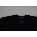Dolce & Gabbana Black Cashmere Crew Neck Sweatshirt Sweater TSH5678-44