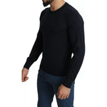 Dolce & Gabbana Black Cashmere Crew Neck Sweatshirt Sweater TSH5678-44