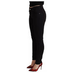 Dolce & Gabbana Black Cotton Stretch Skinny Denim Jeans PAN71883-38