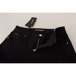 Dolce & Gabbana Black Cotton Stretch Skinny Denim Jeans PAN71883-38