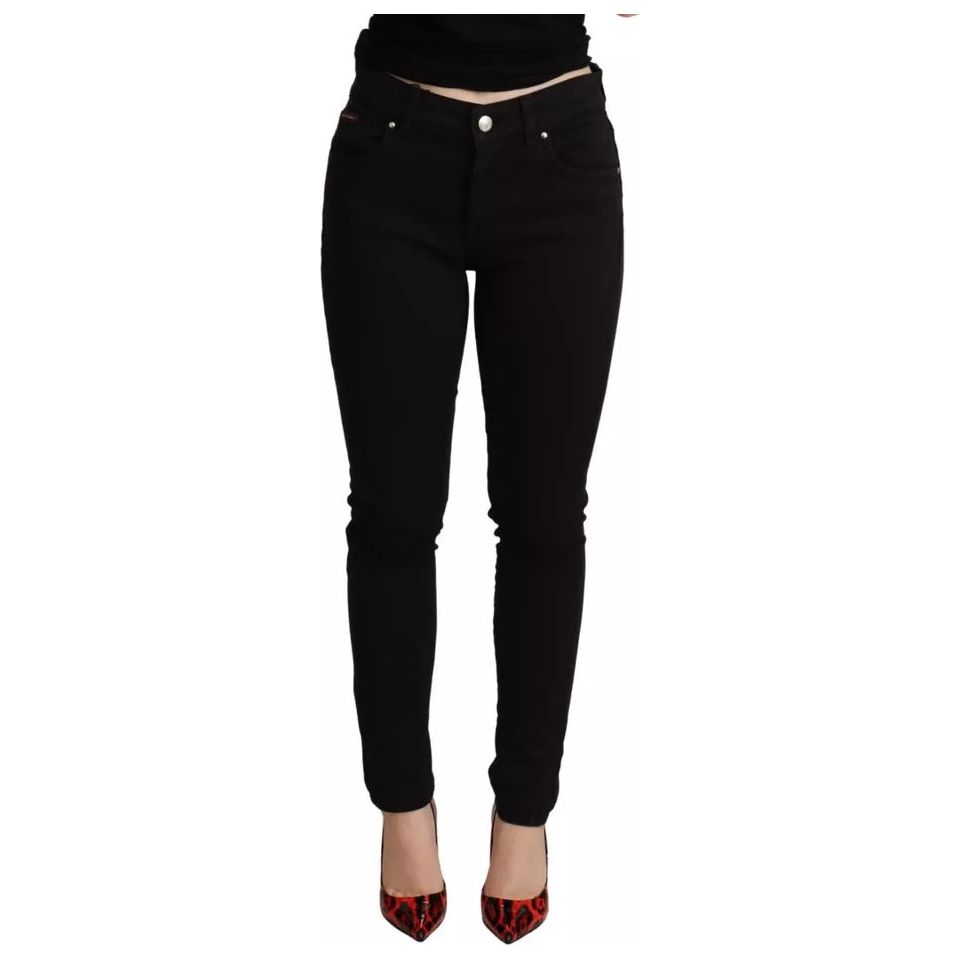 Dolce & Gabbana Black Cotton Stretch Skinny Denim Jeans PAN71883-38