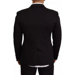 Dolce & Gabbana Black Cotton Slim Fit Coat Blazer Jacket JKT2865-50