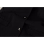 Dolce & Gabbana Black Cotton Slim Fit Coat Blazer Jacket JKT2865-50