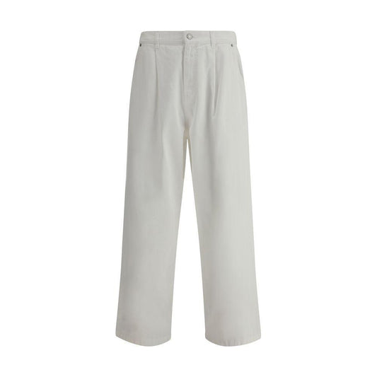 Moschino Oversized Jeans 1728,72470364320,Clothing,IT48 | M,Jeans & Pants - Men - Clothing,Men,Men - Clothing,Moschino,New with tags,White MO-251ZZA033302270001-IT48 | M