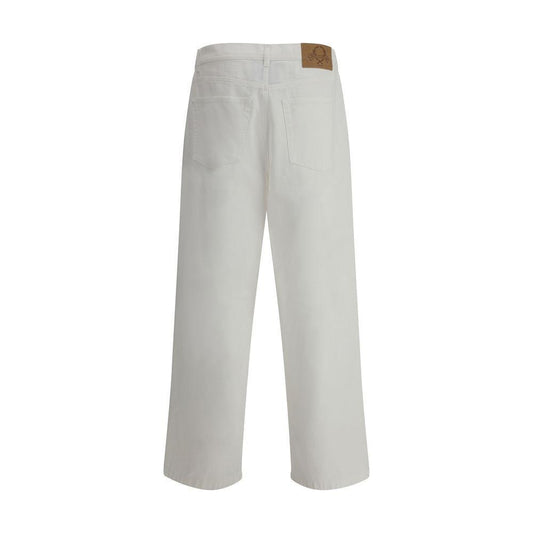 Moschino Oversized Jeans 1728,72470364320,Clothing,IT48 | M,Jeans & Pants - Men - Clothing,Men,Men - Clothing,Moschino,New with tags,White MO-251ZZA033302270001-IT48 | M