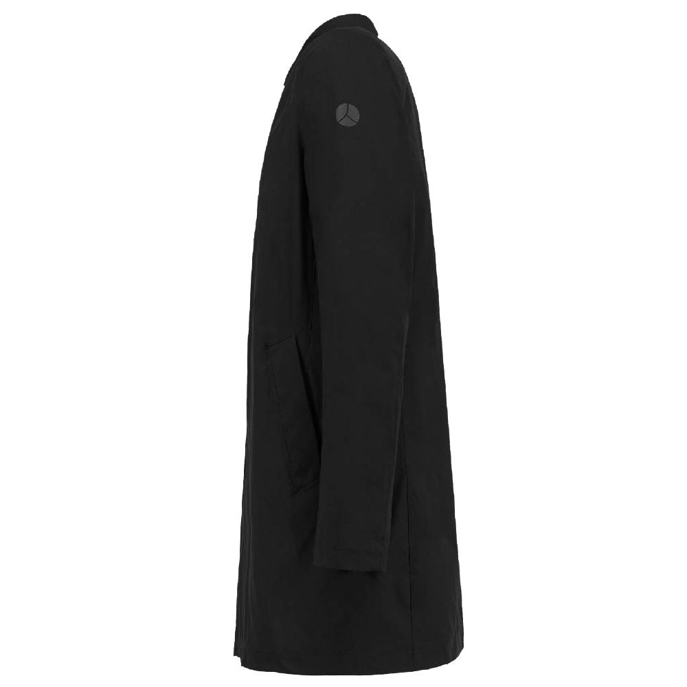 People Of Shibuya Black Recycled Polyester Men Trench Coat PE-14515-IT48 | M