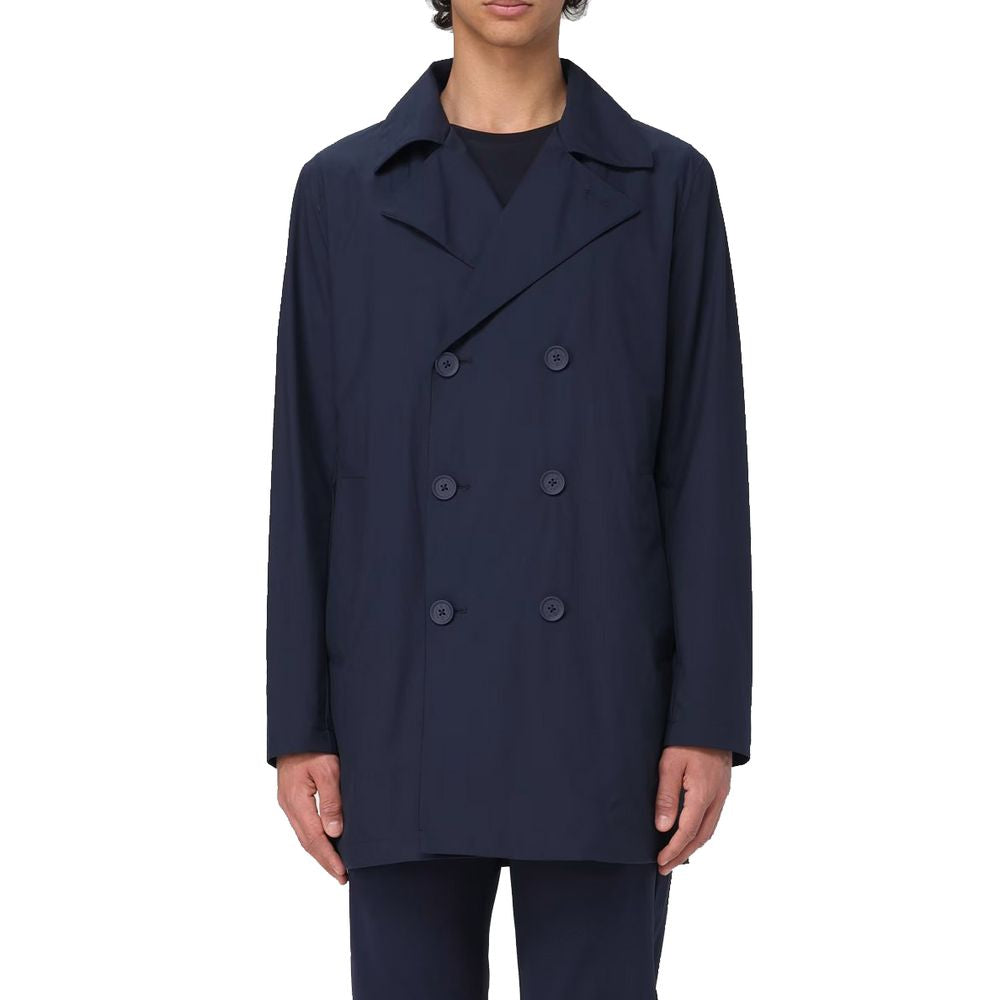 People Of Shibuya Blue Recycled Polyester Men Jacket PE-14544-IT46 | S