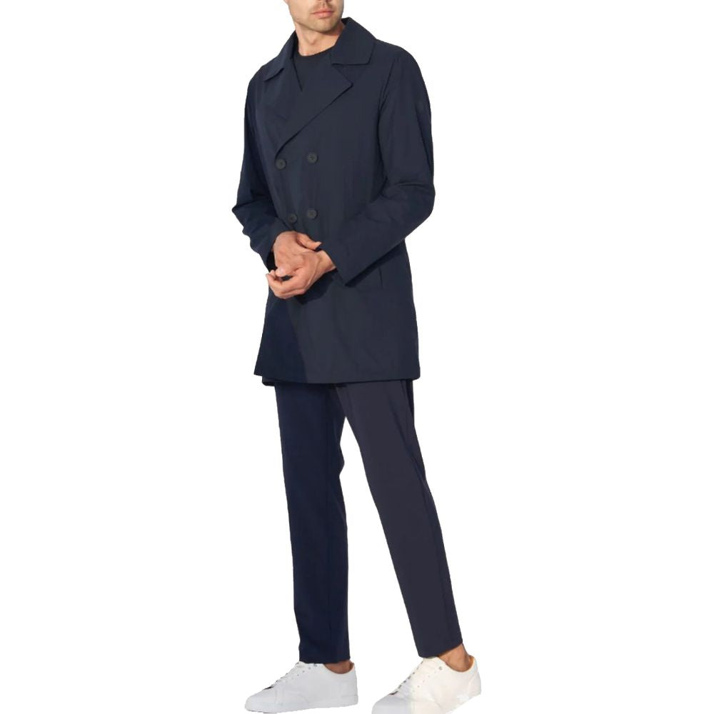 People Of Shibuya Blue Recycled Polyester Men Jacket PE-14544-IT46 | S