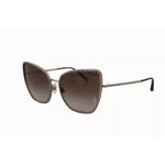 Dolce & Gabbana DG2212 Black Silver Oval Metal Frame Lace Logo Sunglasses