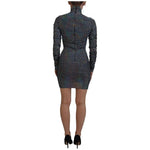 Dolce & Gabbana Black Embellished Nylon Bodycon Mini Dress DR28880-38