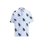 Moschino Printed short sleeve Shirt 1728,72470364320,Clothing,Light Blue,M,Men,Men - Clothing,Moschino,New with tags,Shirts - Men - Clothing MO-251ZZA022602581303-M