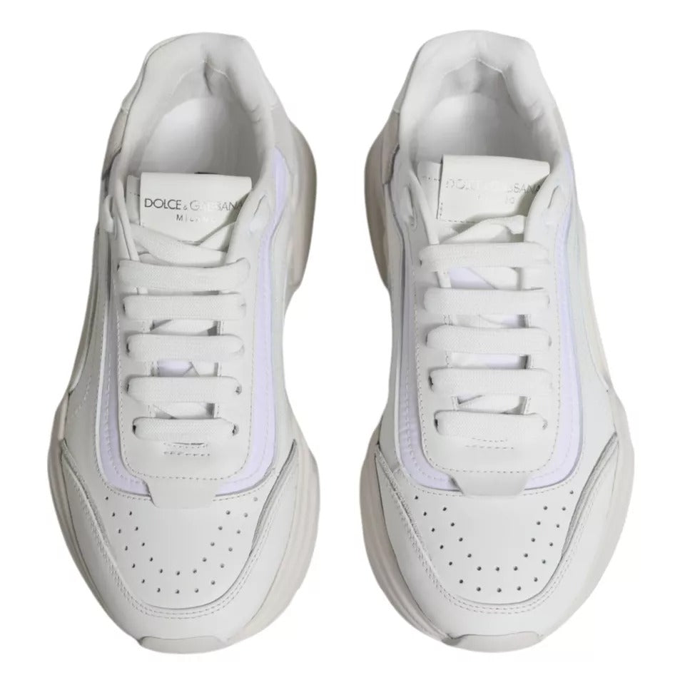 Dolce & Gabbana White Daymaster Low Top Sneakers Shoes MV3200-41
