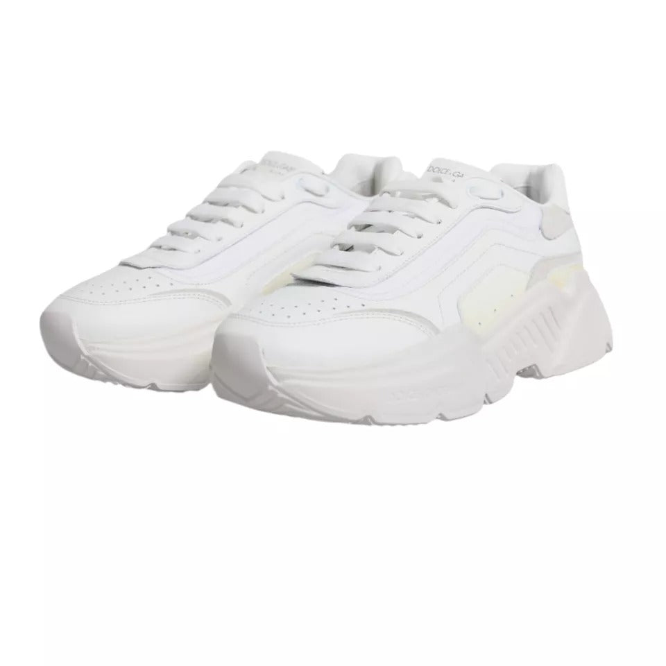 Dolce & Gabbana White Daymaster Low Top Sneakers Shoes MV3200-41