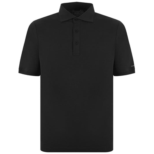 People Of Shibuya Black Cotton Polo Shirt PE-14574-M